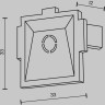 Комплект заглушек MAYTONI RADITY TRA084EC-12W к встраиваемому шинопроводу