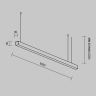 Линейный светильник подвесной MAYTONI LL312011